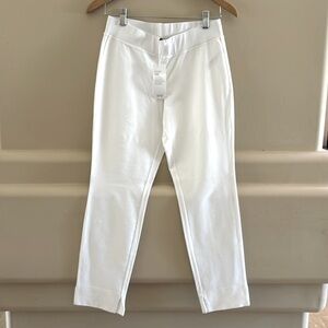 Eileen Fisher Washable Crepe White Pants. White. XS. NWT.